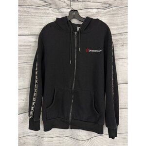 @ At Properties Black Zip Up Hoodie